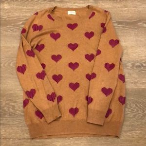 Madewell “Wallace” Heartstripe Sweater